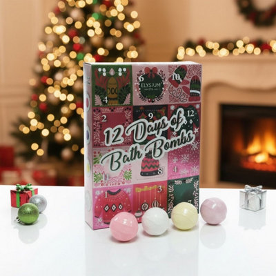 151 Christmas Bath Fizzer Advent Calendar 12 Days Of Bath Fizzers from B&Q