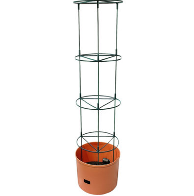  - Self-Watering Jumbo Tomato Tower PlanterVegetable & Climbing Plant Pot With 4 Tier Support & 8L Water ReservoirH148Cm X 38Cm