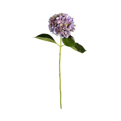 Bloom Artificial Single Charlotte Mauve Hydrangea Stem 65CmFaux Silk FlowersFake Foliage StemsIndoor Home Decorations from B&Q