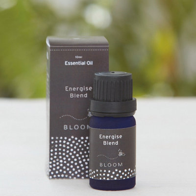 Bloom Orange Energise Blend Essential Oil - Peppermint, Bergamot & Rosemary Scent Aromatic Oils For Vaporisers & Diffusers 10Ml