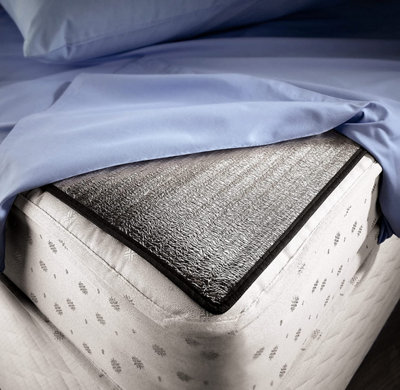Heat-Reflective Bed UnderlayEnergy Efficient Insulating Foam Mattress Topper Lined With AluminiumSingle 90 X 190Cm