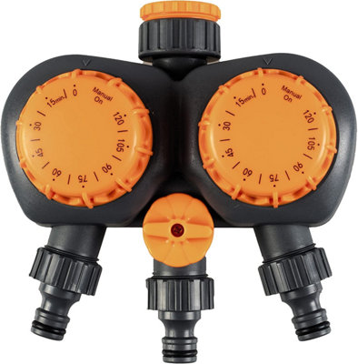  - 3-In-1 Mechanical Sprinkler TimerGarden Tap Attachment For Hose Pipe & Irrigation Watering System With Timer & Auto Switch Off