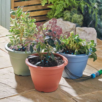  - Automatic Irrigation Drip System Kit With 10 HeadsHosepipe Attachment Garden Watering Tool For Plant PotsBorders & Greenhouse