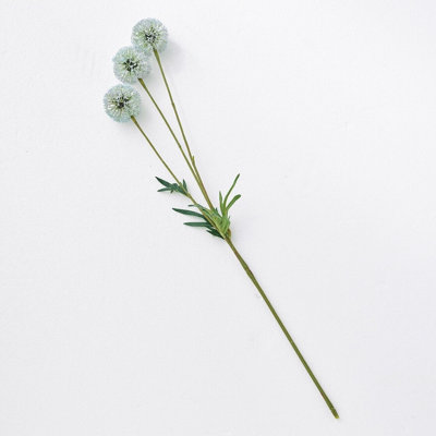 Bloom Artificial Single Allium Spray StemFaux Fake Lifelike Realistic Flower Indoor Home DecorationMeasures L73.5Cm from B&Q
