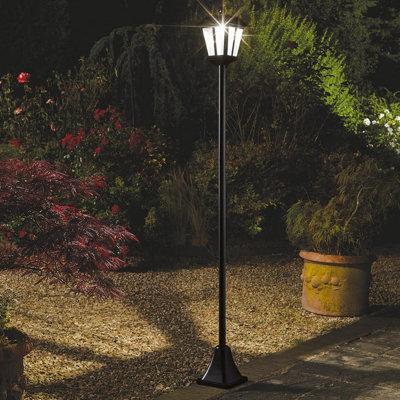 Solar Powered Victorian Style Lamp Post100 Lumen Led Outdoor Garden Light With 365 Day IlluminationH170 X 18Cm Diameter from B&Q