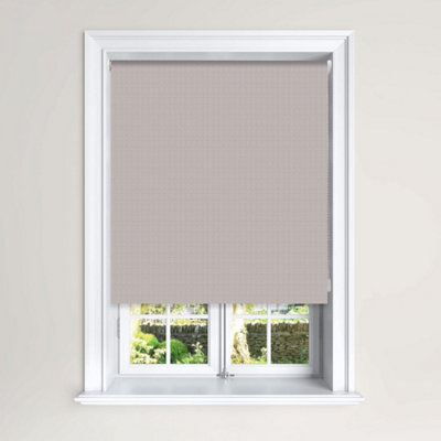 Lister Cartwright Blackout Roller Blinds Child Safety Included Herringbone Effect (Grey150 Cm Width X 140 Cm Drop) from B&Q