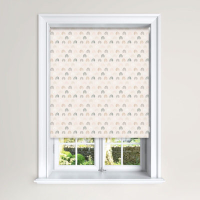 Lister Cartwright Kids Blackout Roller Blinds Child Safety Included (Classic Rainbow Multicolour Neutral150 X 140 Cm from B&Q