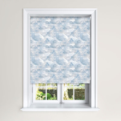 Lister Cartwright Kids Blackout Roller Blinds Clouds Windows Child Safety (Blue60 Cm Width X 140 Cm Drop) from B&Q