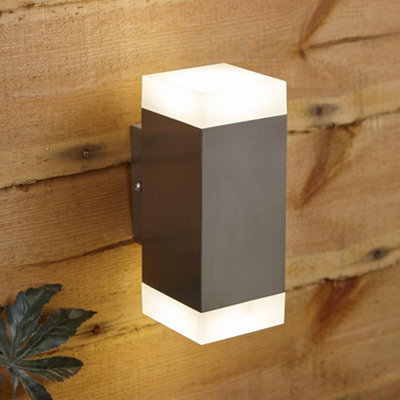 BillyOh Biard Stainless Steel Led Up/down Wall LightBiard Solly Led Square from B&Q