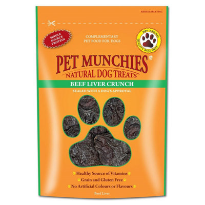 Pet Munchies Beef Liver Crunch 8X90G from B&Q