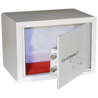 Q-Connect Key-Operated Safe 10 Litre 200 X 310 X 200 mm from B&Q