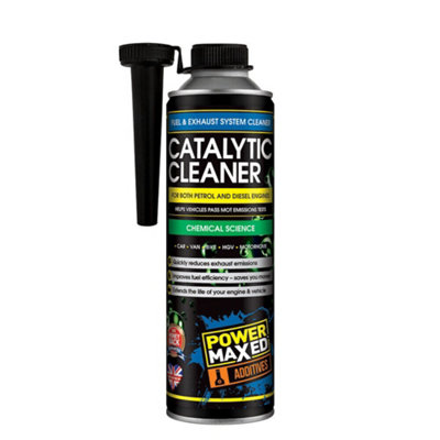 Power Maxed Catalytic Cleaner For Petrol & Diesel Engine Fuel System Cat Clean 500Ml