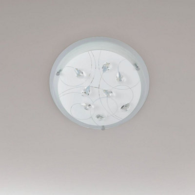 Pagazzi Lighting Light Pagazzi Ing Pagazzi Carey Led Flush Ceiling Frosted