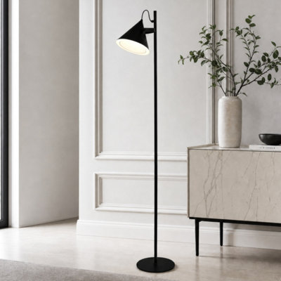 B&Q -  Apex Adjustable Floor Lamp Matte Black