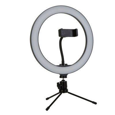 Lighting Collection Bordeaux Led Black Selfie Tripod Lamp from B&Q