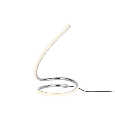 Lighting Collection 1Lt Plated Chrome Led Table Lamp from B&Q