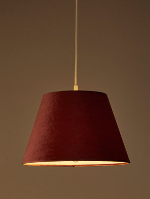 Lighting Collection Havana Rose    Velvet Tapered Shade from B&Q