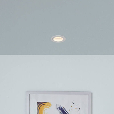 Envirolight Round Fire Rated Ip65 Fixed Downlight White from B&Q