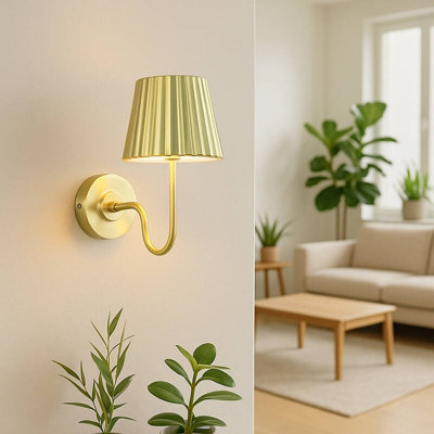 Portwest Westport Jules Usb Rechargeable Led Wall Light Brass from B&Q