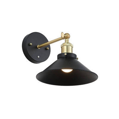 Portwest Westport Lucas Usb Rechargeable Led Wall Light Black / Gold from B&Q