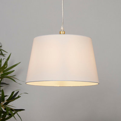Lighting Collection Colour Loom Modern Fabric Drum Pendant Shade from B&Q