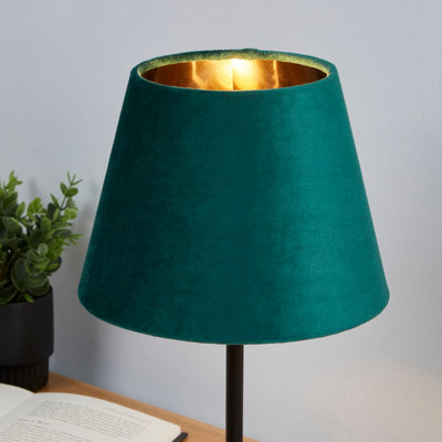 Lighting Collection Soft Tone Tapered Fabric Table Lamp Shade from B&Q