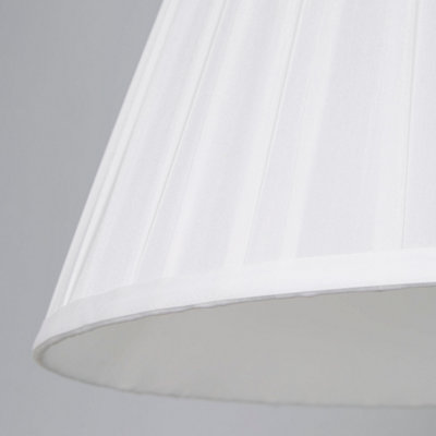 Lighting Collection Terra Glow Warm Terracotta Fabric Drum Pendant Light Shade from B&Q
