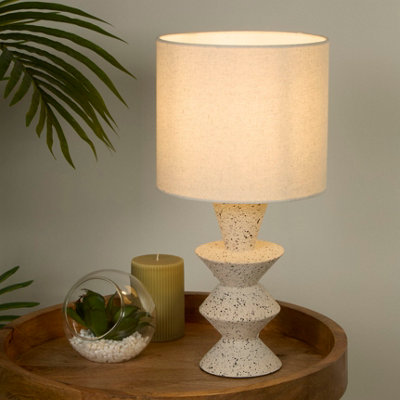 Lighting Collection Conway Stone Finish Table Lamp from B&Q