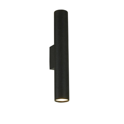 Portwest Westport Southampton Up & Down Wall Light Black from B&Q