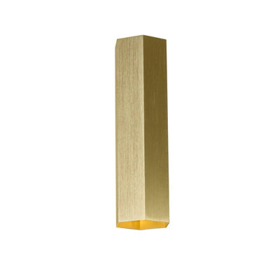 Portwest Westport Wainscott Up & Down Wall Light Gold from B&Q