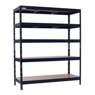 Rapid Racking Rapid 3 Pro 1800H X 1500W X 600mmd Grey 5 Fibreboard Shelves from B&Q