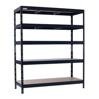Rapid Racking Rapid 3 Pro 1800H X 1500W X 450mmd Grey 5 Fibreboard Shelves from B&Q