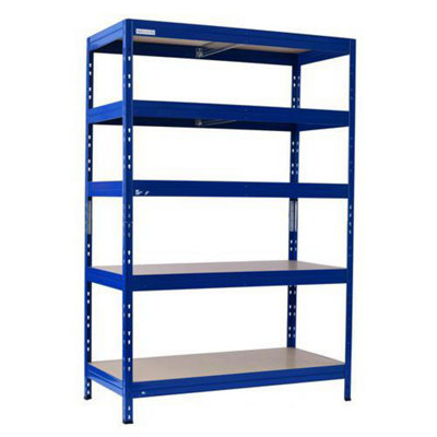 Rapid Racking Rapid 3 Pro 1800H X 1200W X 450mmd Blue 5 Fibreboard Shelves from B&Q