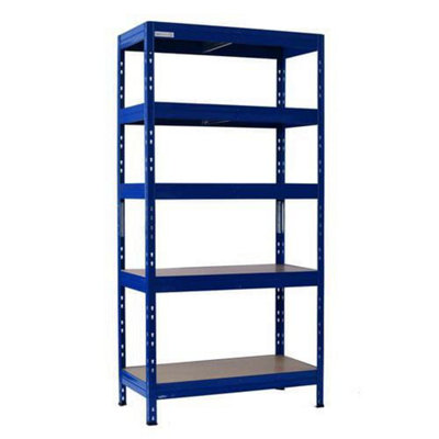 Rapid Racking Rapid 3 Pro 1800H X 900W X 600mmd Blue 5 Fibreboard Shelves from B&Q