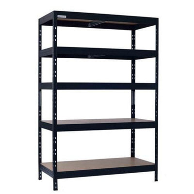 Rapid Racking Rapid 3 Pro 1800H X 1200W X 600mmd Grey 5 Fibreboard Shelves from B&Q