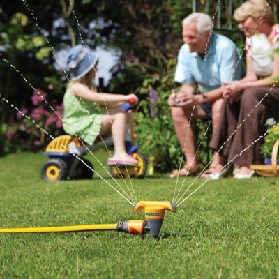 Hozelock Vortex Spike Garden Watering Sprinkler Rotating 2510 Lawn Grass from B&Q