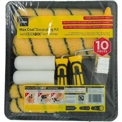 Coral Max Coat Decorating Kit - Paint Roller Set for Emulsion and Gloss - Professional DIY Toolkit - Image 7