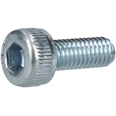 B&Q -  337234 M3 X 8 Hex Socket Cap Screws Steel BzpPack Of 100