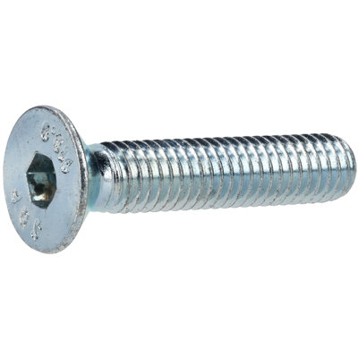 B&Q -  337398 M6 X 30 Hex Socket Countersunk Screws Steel BzpPack Of 100