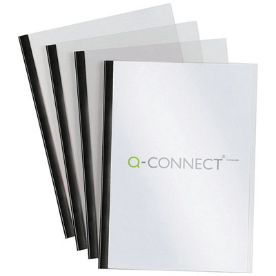 B&Q -  Black A4 5mm Slide Binder And Cover Set (Pack Of 100)