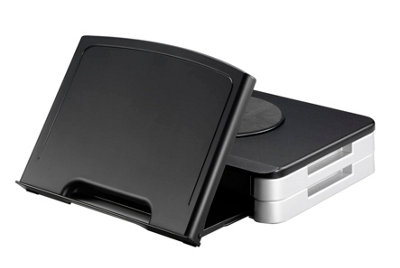 B&Q -  Monitor Stand With Built In Angled Copyholder Black
