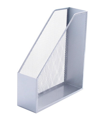 Q-Connect Mesh Magazine File Iron Silver from B&Q