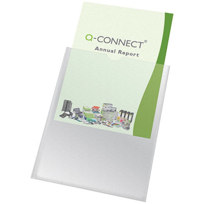 Q-Connect Card Holder Polypropylene A4 (Pack Of 100) Kf01947 from B&Q