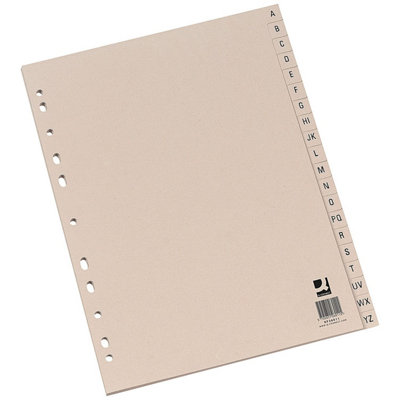Q-Connect Manilla Divider A-Z Buff from B&Q