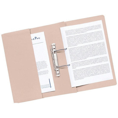 Q-Connect Transfer Pocket File 38mm Capacity Foolscap Buff (Pack Of 25) from B&Q