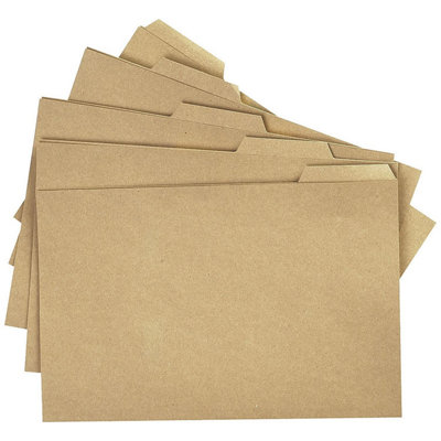 Q-Connect Kraft Tabbed Folder 170Gsm 356X240mm Buff (Pack Of 100) from B&Q