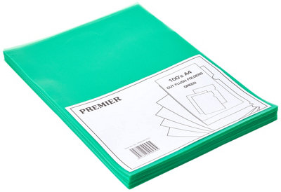 White Box Whitebox A4 Cut Flush FolderGreen (Pack Of 100) from B&Q