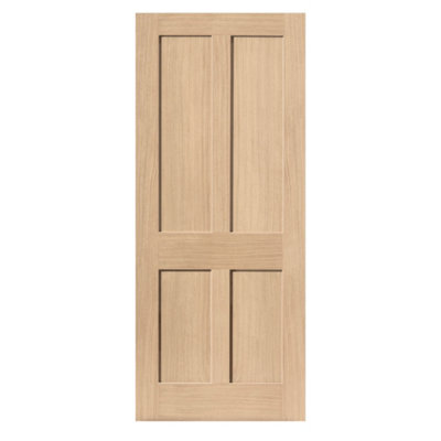 JB Kind Doors Rushmore Oak Unfinished Internal Door from B&Q