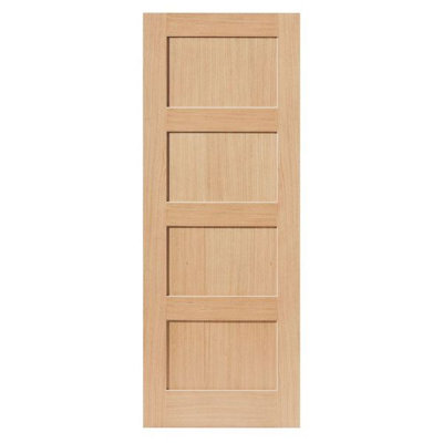 JB Kind Doors Snowdon Oak Unfinished Internal Door from B&Q