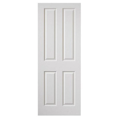 JB Kind Doors Canterbury White Internal Fire DoorGrained from B&Q